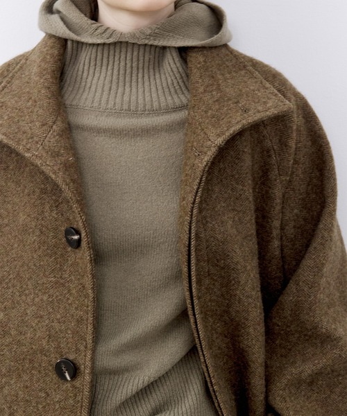 tageechita タジチタ　オーバーサイズウールラグランコート　ロングコート tageechita ピーコート pコート 「tageechita」オーバーサイズウール