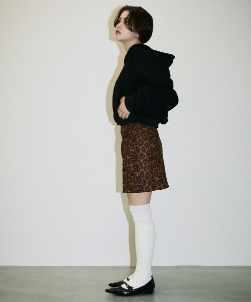 Clum パーカー double zipup short hoodie / ダブルジップアップ