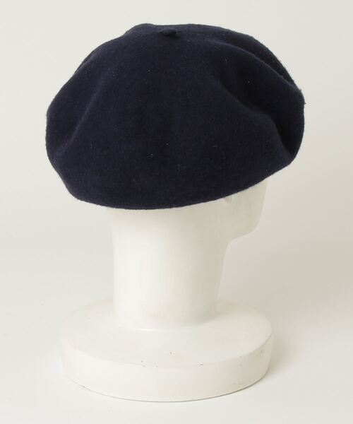 「studio CLIP」 ワンポイントベレー帽 - ネイビー レディース_画像2