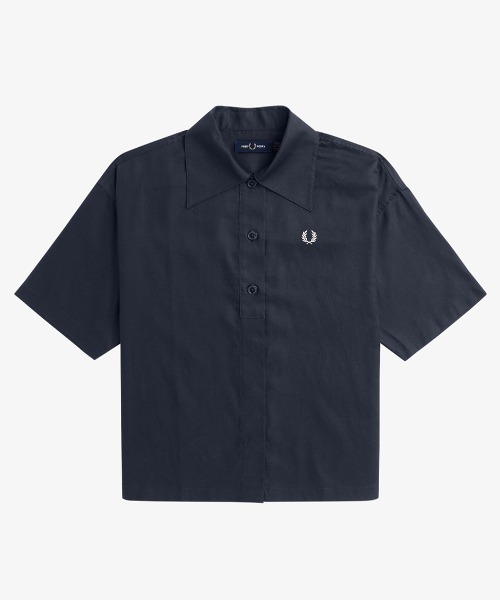 FRED PERRY ブラウス シャツ Placket Detail Shirt／ビッグ
