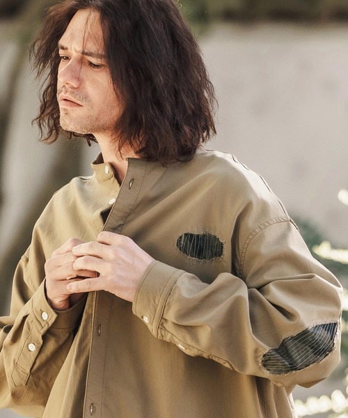 CAMBIO（カンビオ） シャツ ms5956-Stretch Back Satin Camouflage