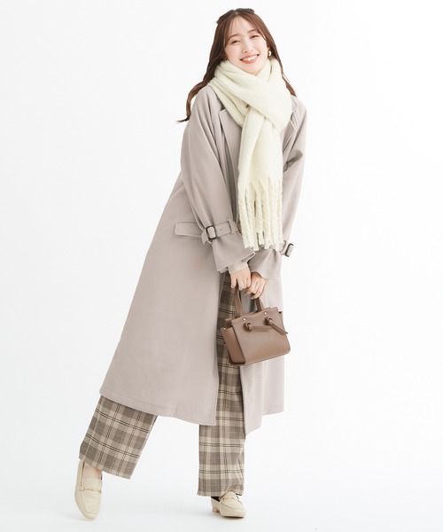 「alotta」 チェスターコート L モカ レディース_画像5