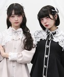 セットアップ キラキラハートビジューレース重ね...の詳細画像4