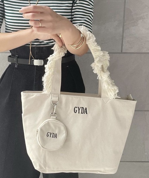 GYDA トートバッグ GYDA(ジェイダ) A4対応 ミニポーチ付き