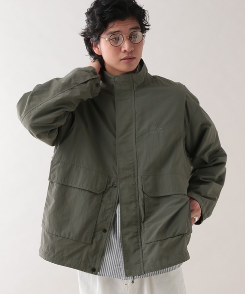 TRADMAN'S BONSAI ブラックナイロンジャケット　新品未使用 ex/tra】ナイロンワッシャー スタンドカラーブルゾン｜ジャケット