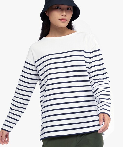 tシャツ マリンストライプ ロングスリーブボーダーTシャツ RP 長袖Tシャツ レディース マリンストライプ ロングスリーブボーダーTシャツ RP 長袖T