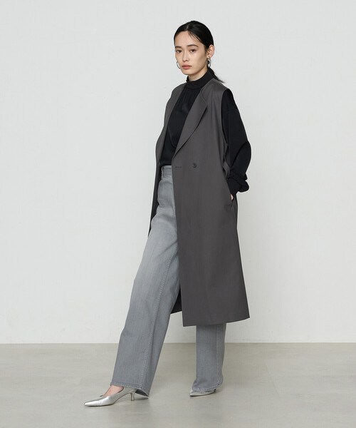 美品 tokuko 1er vol J 　スウェットジレ/ロングベスト 美品 tokuko 1er vol J スウェットジレ/ロングベスト トップス