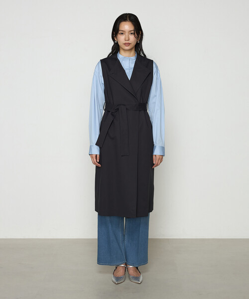 K.T KIYOKO TAKASE ベスト ジレ コットンダブルクロスストレッチ