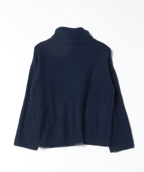 「LADY LUCK LUCA」 タートルネックニット - ネイビー レディース_画像2