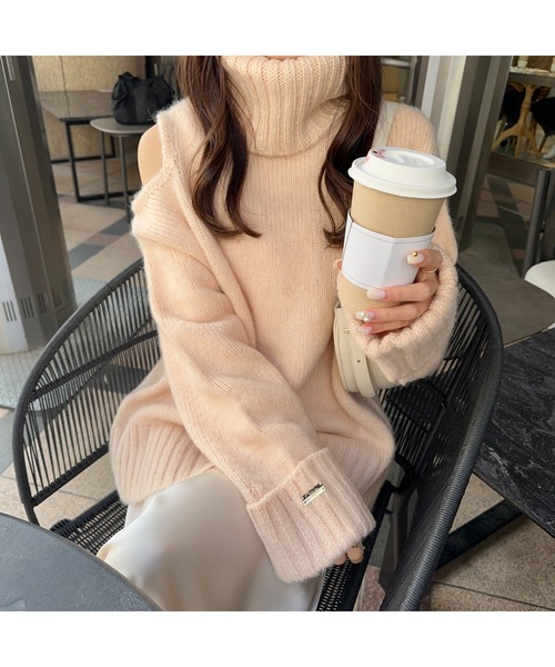 Ogue. ニット セーター 「 」 インナー付き / turtleneck fluffy azato