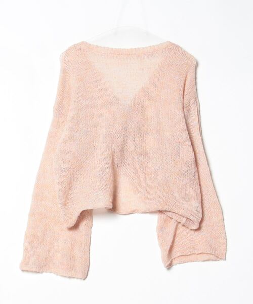 「muguet」 ニットカーディガン FREE ピンク レディース_画像2