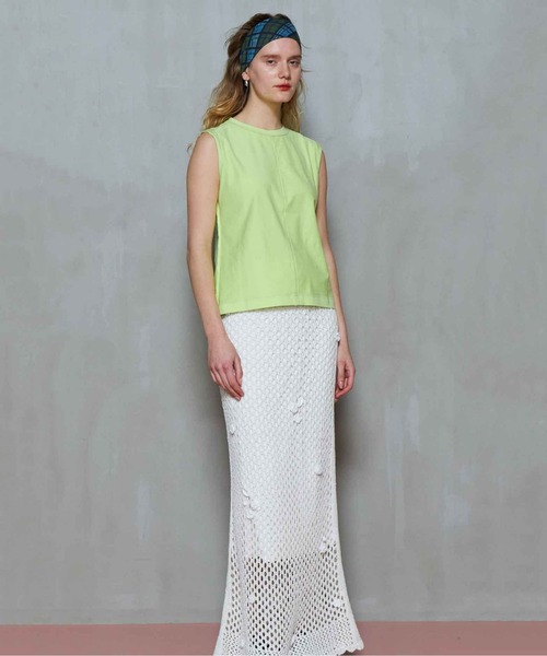 タンクトップ ノースリーブ Cutoff Sleeveless Tops/カットオフノースリーブトップス「MAISON SPECIAL/メゾンスペシャ MAISON SPECIAL タンクトップ ノースリーブ Cutoff Sleeveless