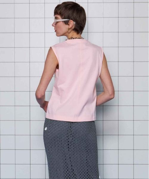 タンクトップ ノースリーブ Cutoff Sleeveless Tops/カットオフノースリーブトップス「MAISON SPECIAL/メゾンスペシャ MAISON SPECIAL タンクトップ ノースリーブ Cutoff Sleeveless
