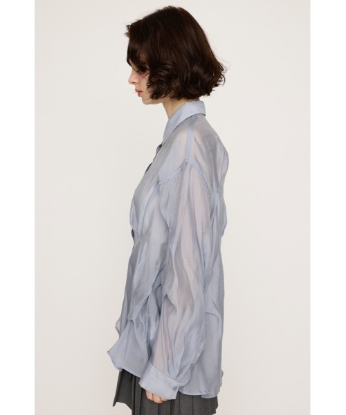 SLY ブラウス シャツ SHEER TUCKED SH シアー タックド シアー
