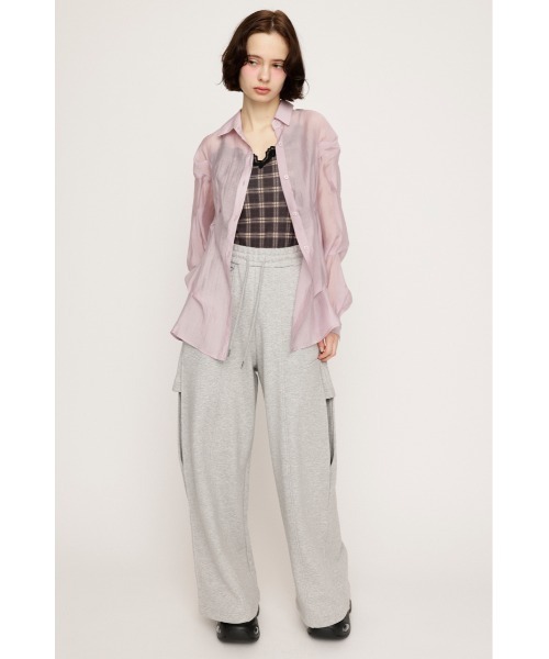 ブラウス シャツ SHEER PLAID BLOUSE レディース Ada. ブラウス シャツ レギュラーカラー チェック柄 レディース