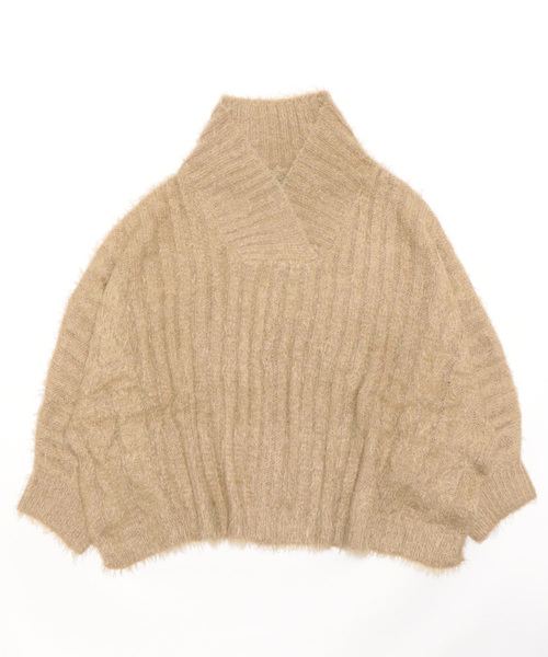 「Heather」 ドルマンスリーブニット FREE ベージュ レディース_画像2