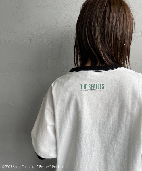 tシャツ ＴＨＥ　ＢＥＡＴＬＥＳ　Ｔｓｈｉｒｔ レディース The Beatles tシャツ 「THE BEATLES/ザ ビートルズ」 フォト