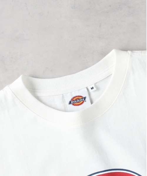 売れ筋商品|||ディッキーズ Tシャツ レディース トップス Top - egret ディッキーズ Dickies 刺繍ロールアップTシャツ （グリーン