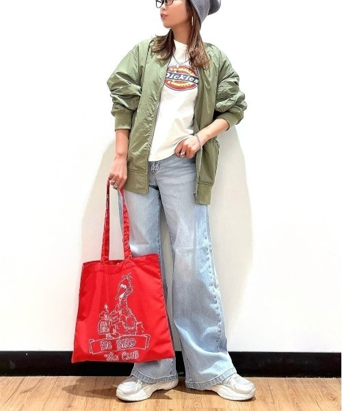 Right-on tシャツ 「Dickies」アイコンロゴクロップドT