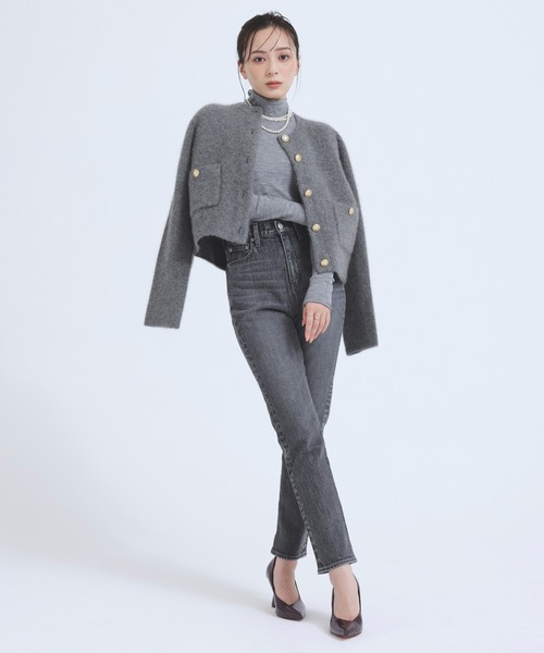 anuans（アニュアンス） ノーカラージャケット FREE ピンク系その他