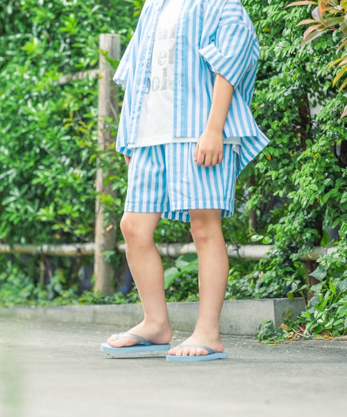 LOWRYS FARM パンツ ストライプショートパンツ 495477 キッズ