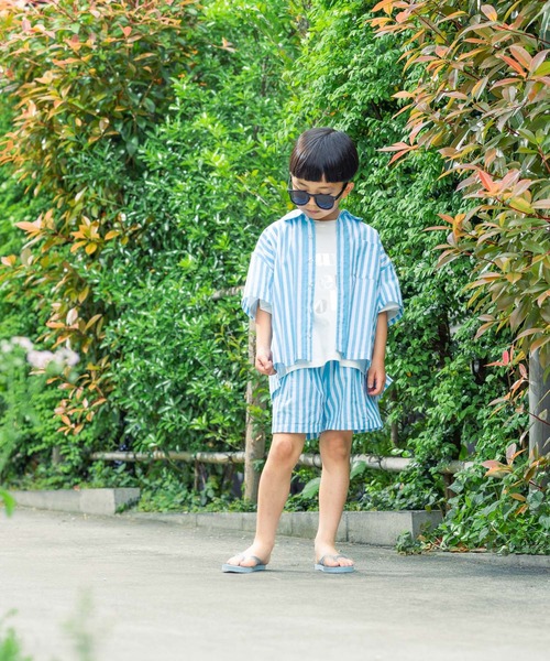 LOWRYS FARM パンツ ストライプショートパンツ 495477 キッズ