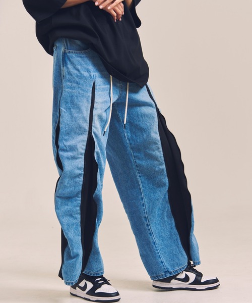 00s JACKROSE スパイラルジップデニム GALLIS ADDICTION ジーンズ GA-4ジップ/デニムパンツ メンズ