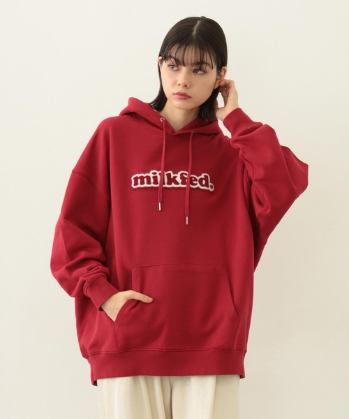 MILKFED.（ミルクフェド） パーカー COOPER LOGO WIDE SWEAT HOODIE