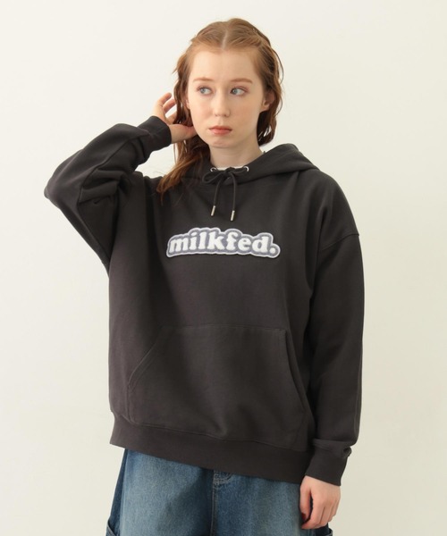 【新品・未使用】milkfed パーカー MILKFED.（ミルクフェド） パーカー ARCH LOGO ZIP UP HOODIE