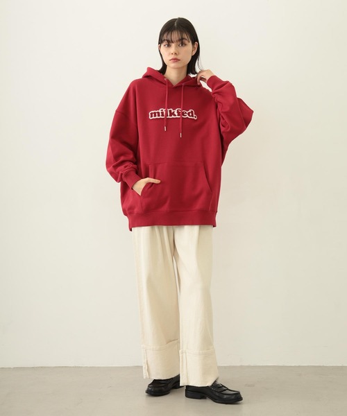 MILKFED.（ミルクフェド） パーカー COOPER LOGO WIDE SWEAT HOODIE