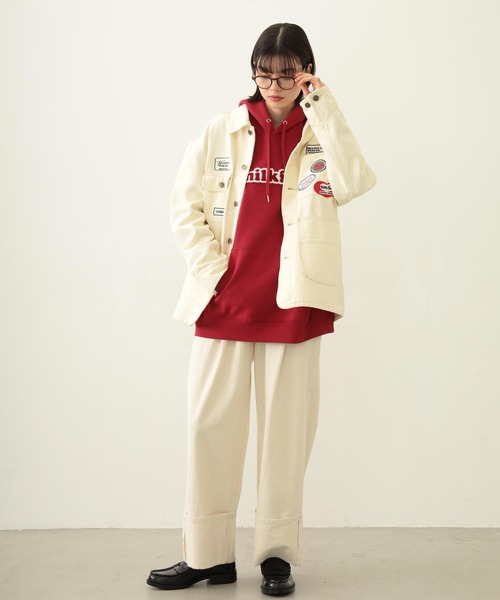 MILKFED.（ミルクフェド） パーカー COOPER LOGO WIDE SWEAT HOODIE