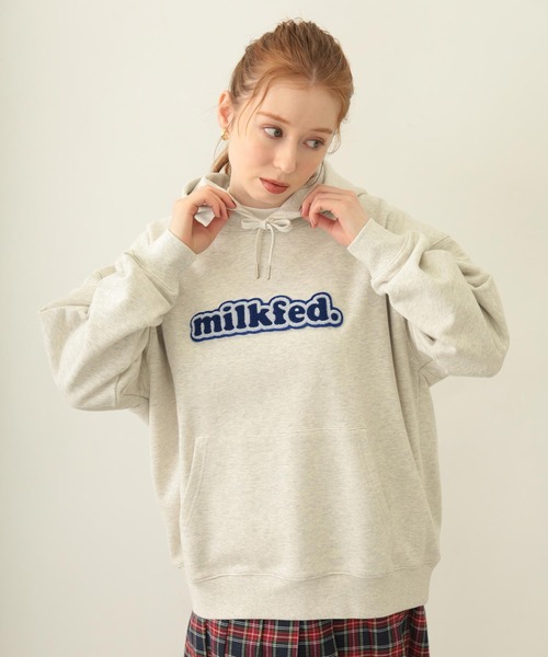 MILKFED.（ミルクフェド） パーカー COOPER LOGO WIDE SWEAT HOODIE