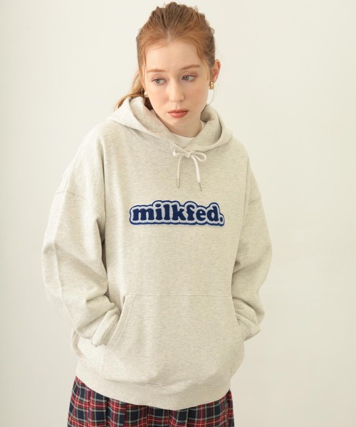 MILKFED.（ミルクフェド） パーカー COOPER LOGO WIDE SWEAT HOODIE