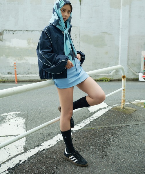 DURAS（デュラス） ブルゾン アウター フードスカーフ付2WAYブルゾン