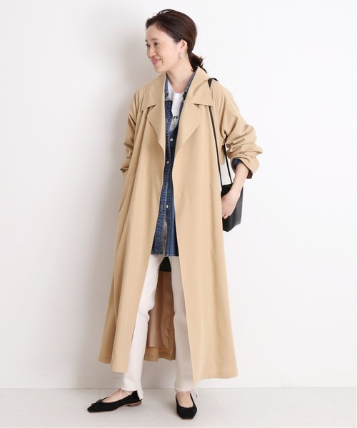 ☆美品☆ SLOBE IENA トレンチコート FREE ゆったりサイズ SLOBE IENA 「SLOBE IENA」 トレンチコート FREE グレー