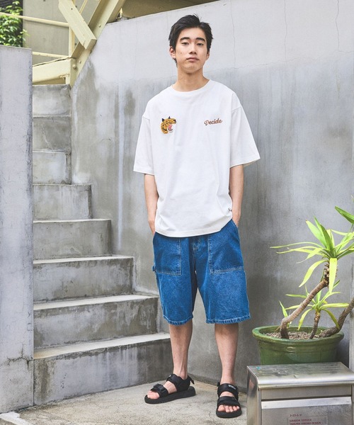 niko and… tシャツ ベトジャンモチーフ刺繍Tシャツ メンズ