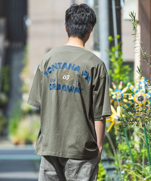 niko and… tシャツ ベトジャンモチーフ刺繍Tシャツ メンズ