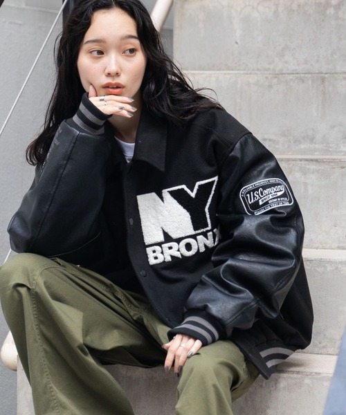WEGO（ウィゴー） スタジャン MEDIUM ブラック系その他 メンズ