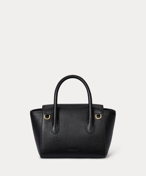 国内直営**Lauren**ペブルド レザー スモール Tanner サッチェル ローレン ラルフ ローレン LAUREN RALPH LAUREN ペブルド レザー