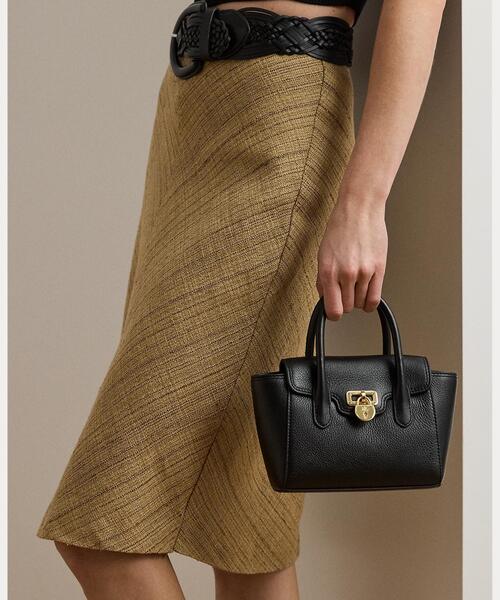 LAUREN RALPH ショルダーバッグ バッグ ペブルド レザー