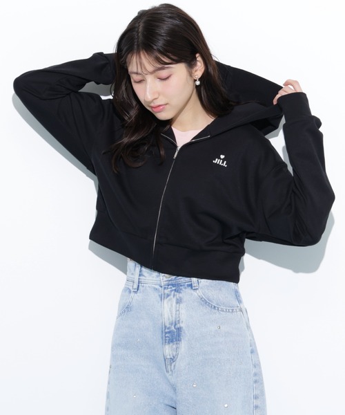 JILL by JILL STUART パーカー 新品未使用 400円値引き中 JILL by STUART パーカー ロゴテープ付パーカー レディース