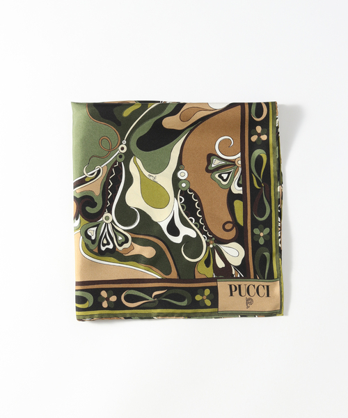 EMILIO PUCCI スカーフ シュシュ 2点セット 楽天市場】EMILIO PUCCI エミリオプッチシルクサテンシュシュ