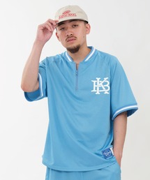 KEBOZ（ケボズ） シャツ EFG MESH BASEBALL HALF ZIP JERSEY メンズ