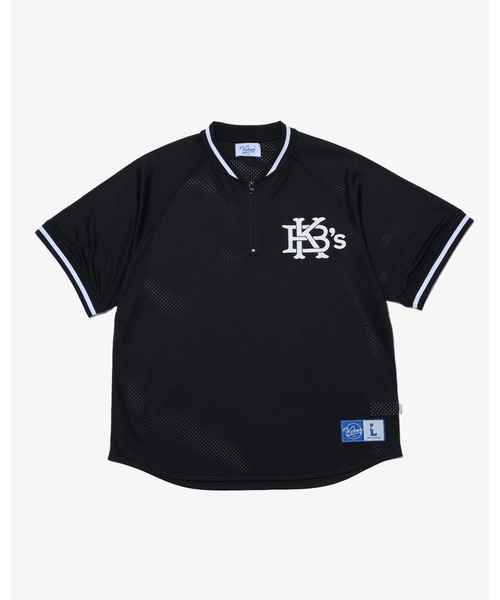 KEBOZ（ケボズ） シャツ EFG MESH BASEBALL HALF ZIP JERSEY メンズ
