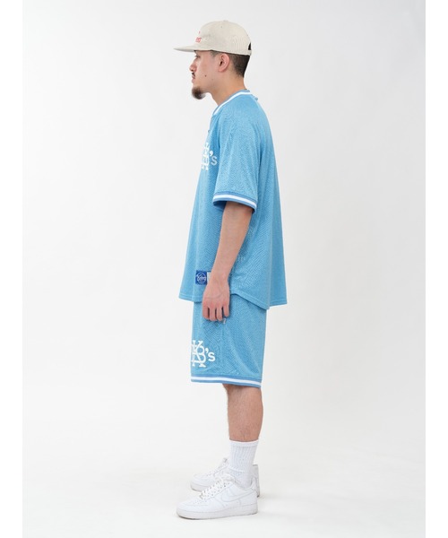 KEBOZ（ケボズ） シャツ EFG MESH BASEBALL HALF ZIP JERSEY メンズ