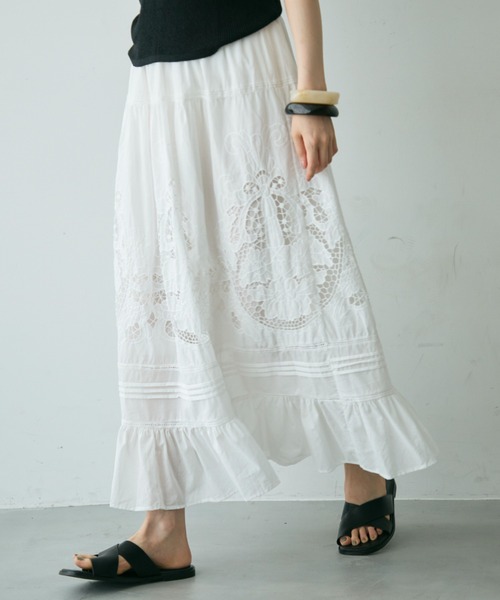 ★GRACE CLASS*サークルカットワークスカート サークルカットワークレーススカート - Aga - Aga｜YAMADAYA STORE