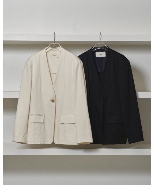 todayful ノーカラージャケット　36 TODAYFUL 「TODAYFUL」 ノーカラージャケット 36inch インディゴ