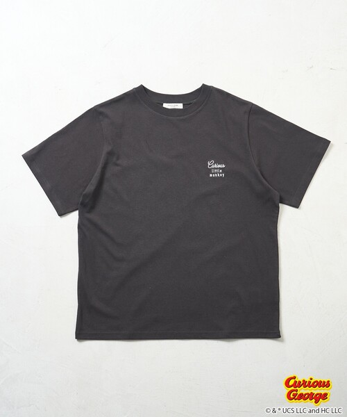 tシャツ 「おさるのジョージ」 バックプリントTシャツ/ビッグシルエットTシャツ レディース FREAK'S STORE tシャツ 「おさるのジョージ」 バックプリントT