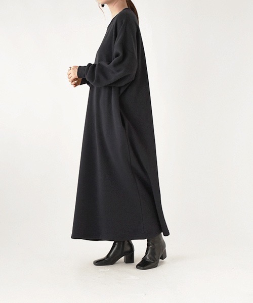 and it_（アンドイット） ワンピース 裏起毛ゆったりマキシワンピース