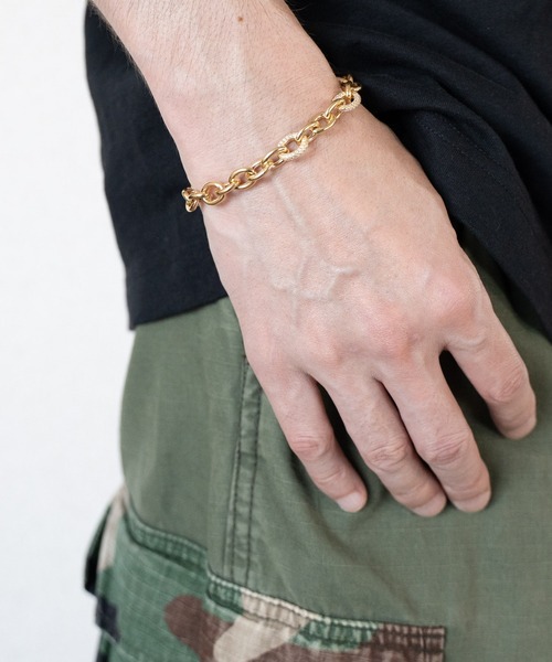 SENTI ブレスレット CUBIC ZIRCONIA×OVAL CHAIN BRACELET
